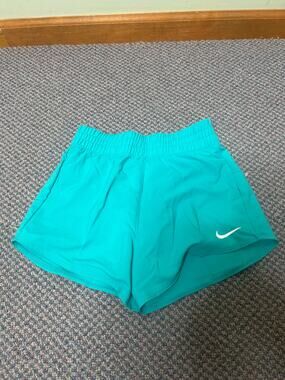 Nike Girls Teal Running Shorts 6X